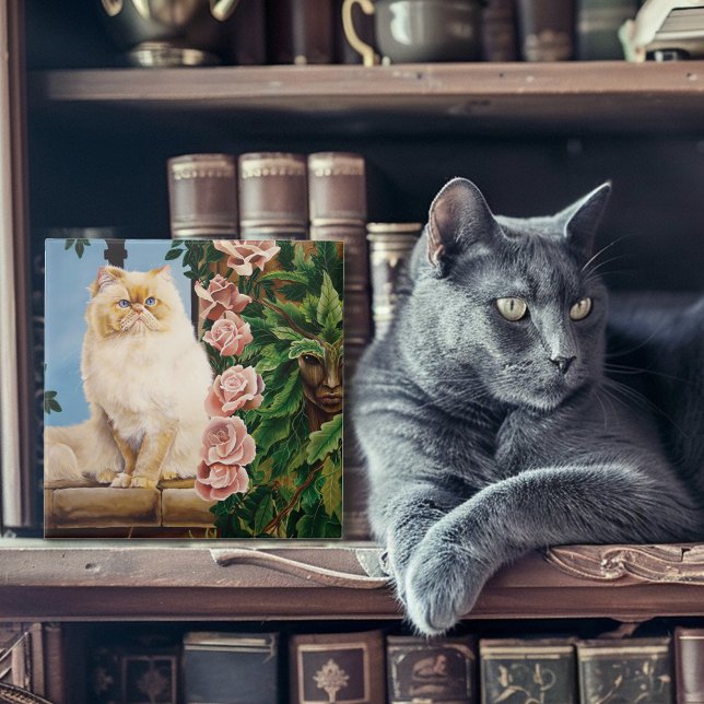 Azulejo Rosa el gato persa (Subido por el creador)