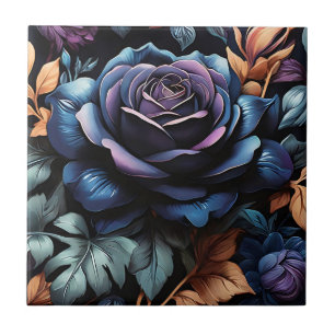 Azulejo Rosa floral Sueño botánico