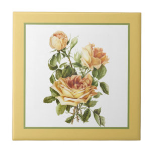 Azulejo rosa floral vintage lindo
