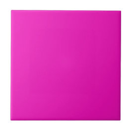 Azulejo Rosa Fuerte Impactante Moderno Color Sólido | Rosa
