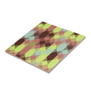 Azulejo rosa, lima, amarillo y geométrico de grano de café