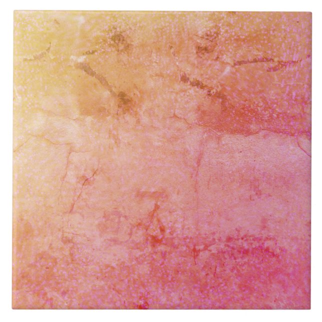 Azulejo rosa oro Tejido cerámico (Frente)