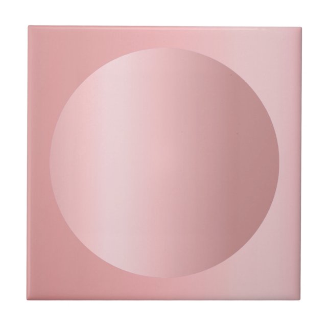 Azulejo Rosa Personalizado de plantillas de imágenes cambi (Frente)