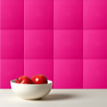 Azulejo Rosa profundo de rosa sólido<br><div class="desc">El color sólido subió un diseño simple y rosa profundo.</div>