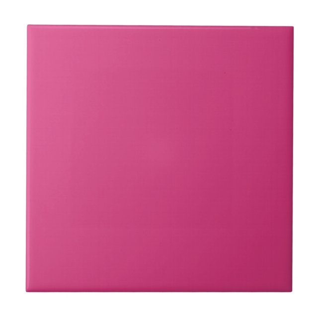 Azulejo Rosa Profundo Tejido Cerámico De Rayo De Luz Sólid (Frente)
