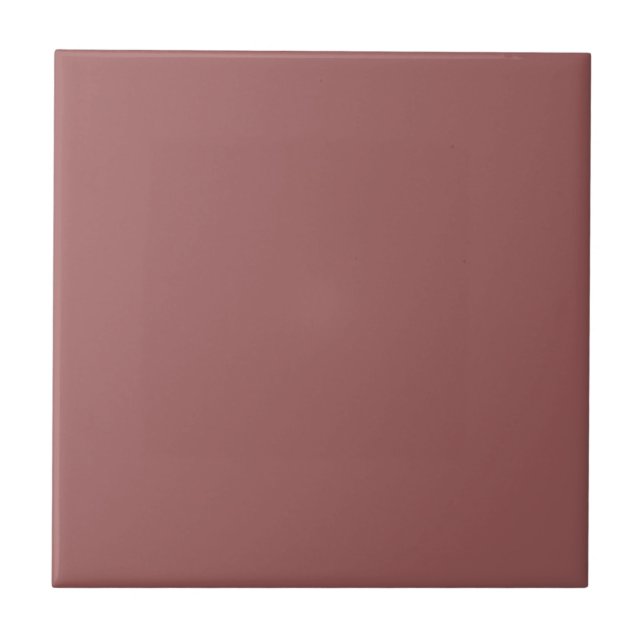 Azulejo Rosa Quemada Moderna Color Sólido Plano (Frente)