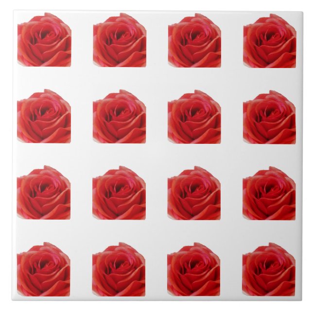 Azulejo Rosa Roja (Frente)