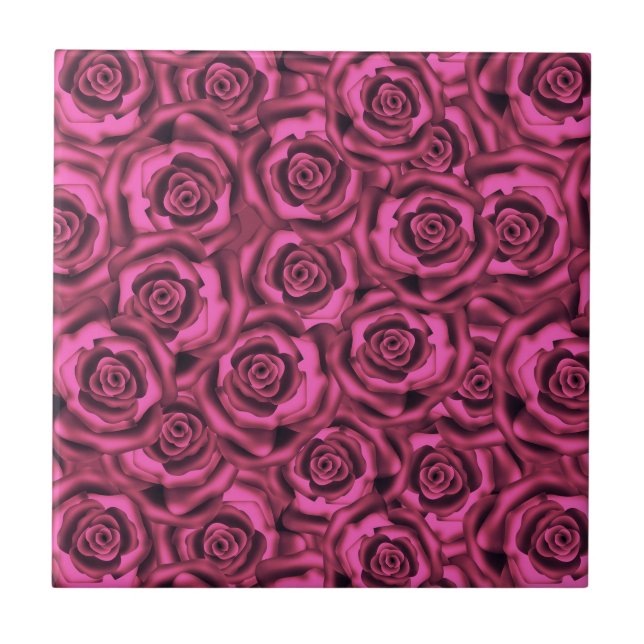 Azulejo Rosa rosa (Frente)