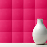 Azulejo Rosa rosa brillante rojo sólido<br><div class="desc">Diseño de color rojizo brillante rosa caliente de color sólido.</div>