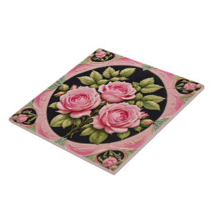 Azulejo Rosa rosa popular colección hermosa