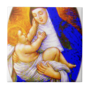 AZULEJO ROSA SANTO DE LIMA