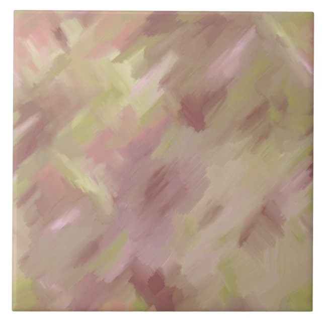 Azulejo Rosa Suave Y Verde (Frente)