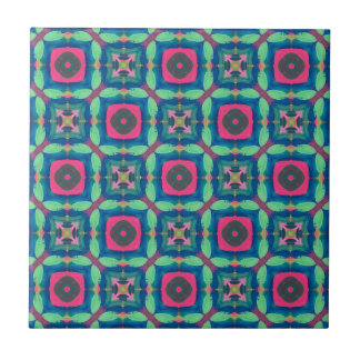 Azulejo Rosa, verde y azul