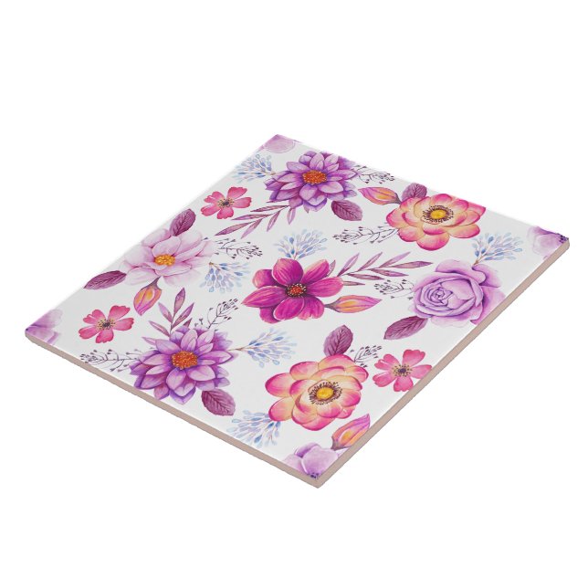 Azulejo Rosa violeta (Lado)