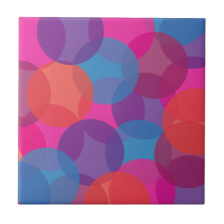 Azulejo Rosado, púrpura brillantes, azul y diseño