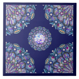 Azulejo rosante azul