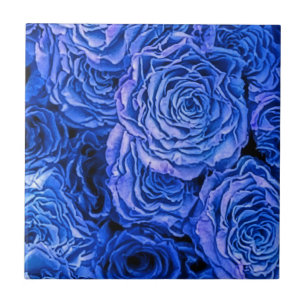 Azulejo Rosas azules