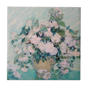 Azulejo Rosas Blancas-1890-Vincent van Gogh