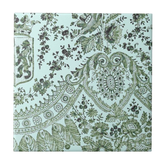 Azulejo Rosas de Green Lace (Frente)