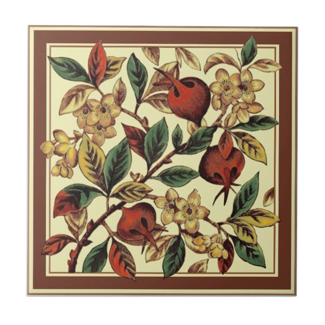 Azulejo Rosas de la antigüedad victoriana Subió caderas re (Frente)