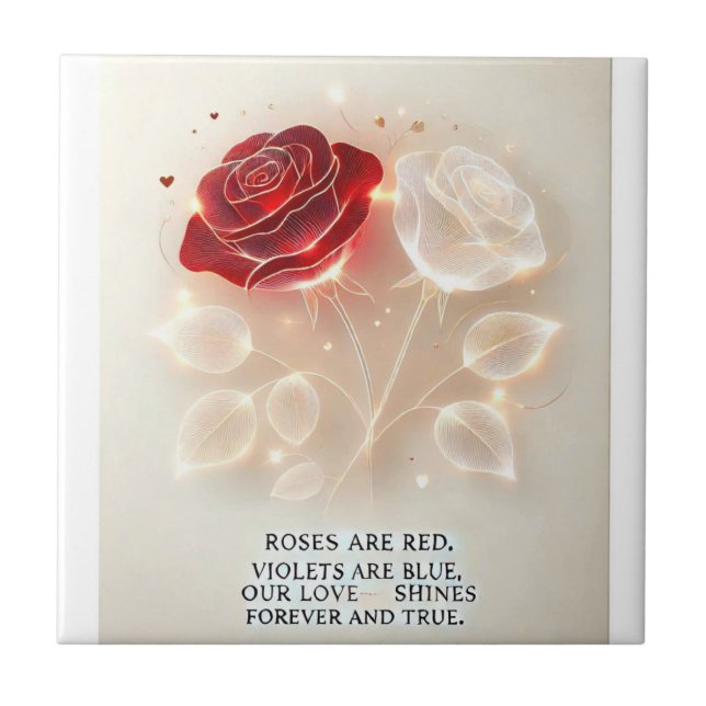 Azulejo Rosas de la luz y el amor (Frente)