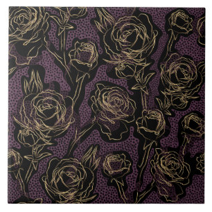 Azulejo Rosas de oro