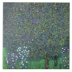 Azulejo Rosas debajo de los árboles, c.1905