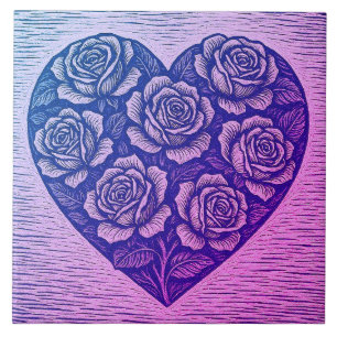 Azulejo Rosas Luv