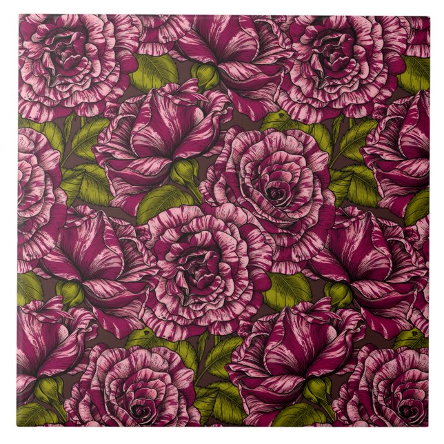 Azulejo Rosas para ti (Frente)