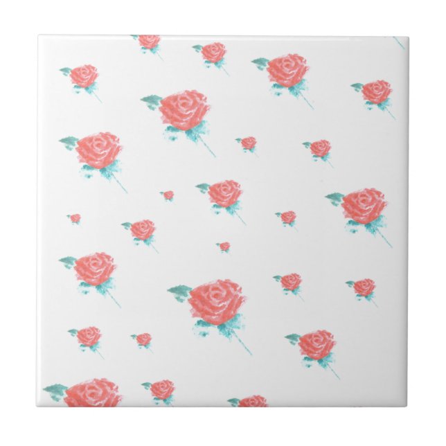 Azulejo Rosas Rojas (Frente)