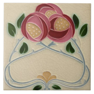 Azulejo - Rosas Rosadas