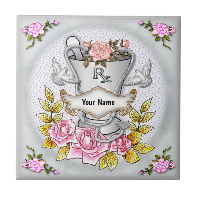 Azulejo Rosas RX Mortar Pestle (Frente)