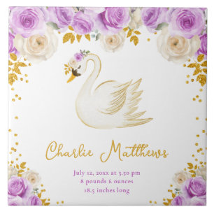 Azulejo Rosas Swan Purple y Gold Estadísticas de nacimient