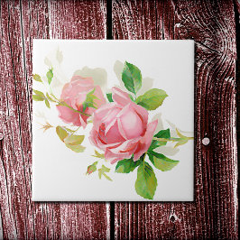 Azulejo Rosas vintage rosadas