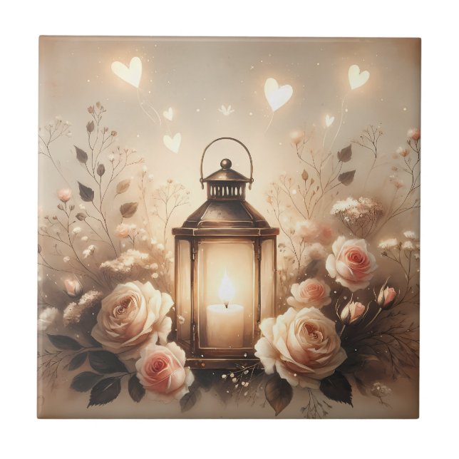 Azulejo Rose Lantern Glow Bouquet (Frente)