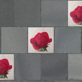 Azulejo Rose rouge - Red rose