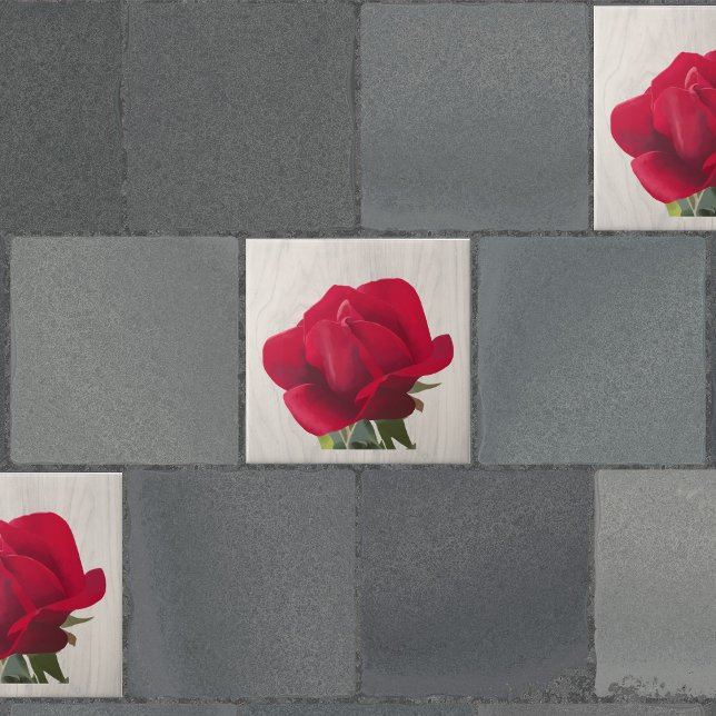 Azulejo Rose rouge - Red rose  (Subido por el creador)