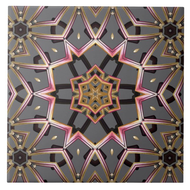 Azulejo Roseta Dorada (Frente)