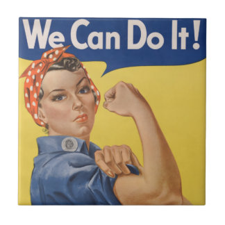Azulejo Rosie la Remachadora: Mujeres Fuertes Empoderamien