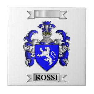 Azulejo Rossi Apellido Italiano Y Escudo