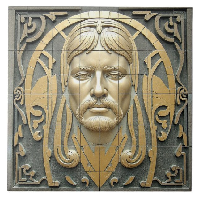 Azulejo Rostro de las Edades (Frente)