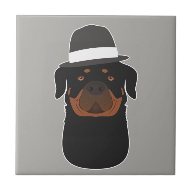 Azulejo Rottweiler (Frente)