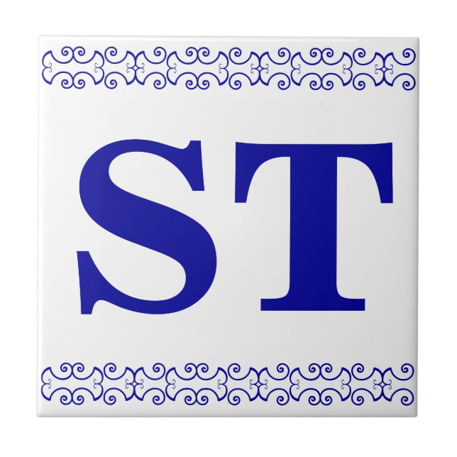 Azulejo Rótulo de mosaico Personalizado (Frente)