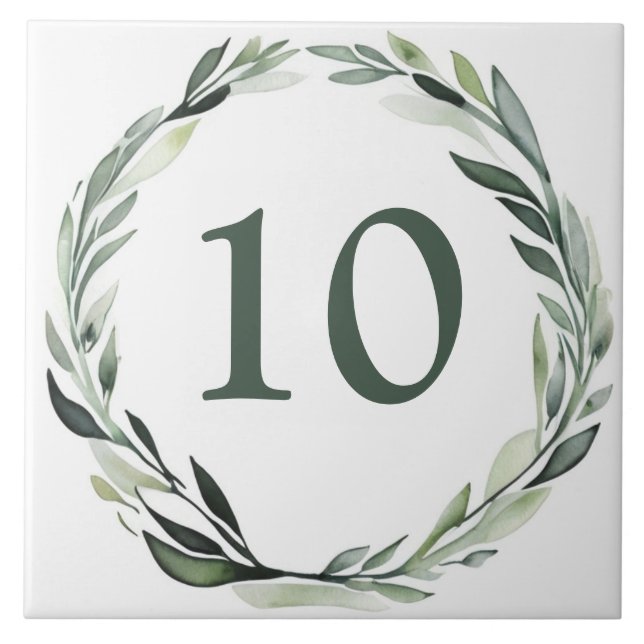 Azulejo Rótulo de placa de la casa del Personalizado de la (Frente)