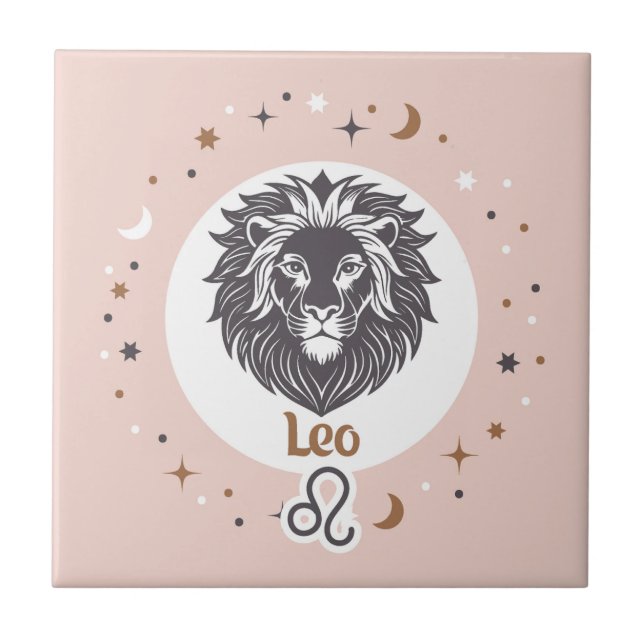 Azulejo Rótulo Zodiac Leo (Frente)