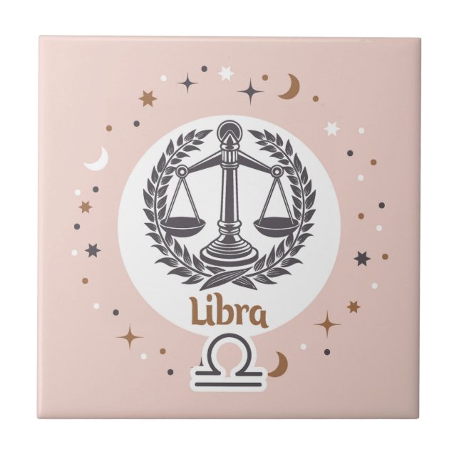 Azulejo Rótulo Zodiac Libra (Frente)
