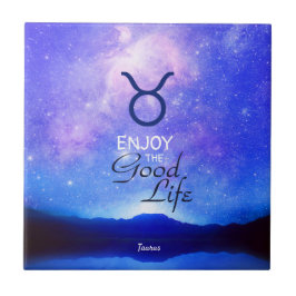 Azulejo Rótulo Zodiac Taurus Dreamy Star Sky Cita