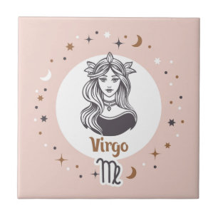 Azulejo Rótulo Zodiac Virgo