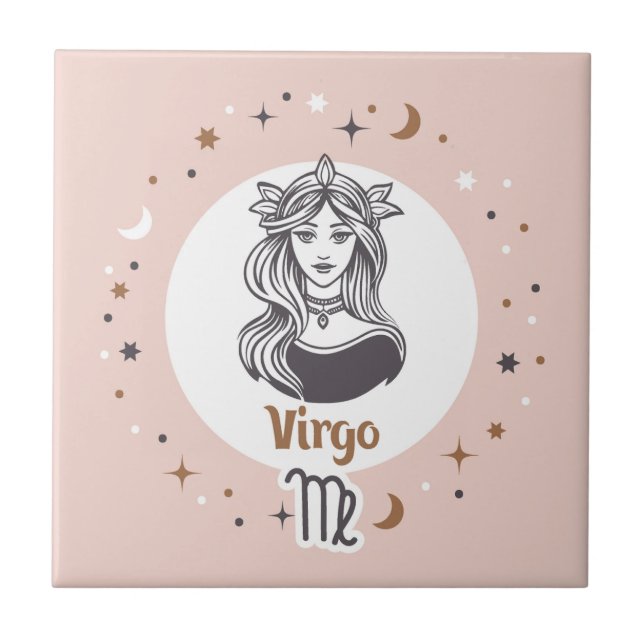 Azulejo Rótulo Zodiac Virgo (Frente)