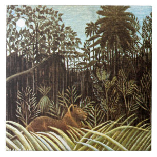 Azulejo Rousseau - Jungla con León